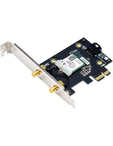 Asus PCE-AXE5400 Adaptador PCIe WiFi 6e Bluetooth 5.2 Triple Banda Negro