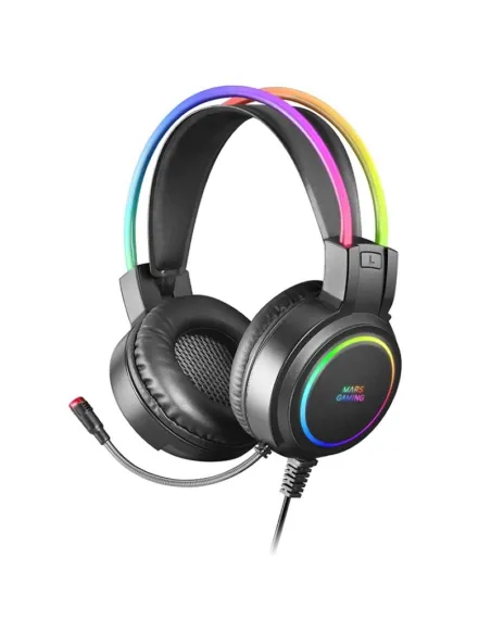 MARS GAMING Auricular+micro MHRGB PC/PS4-5/ BLACK