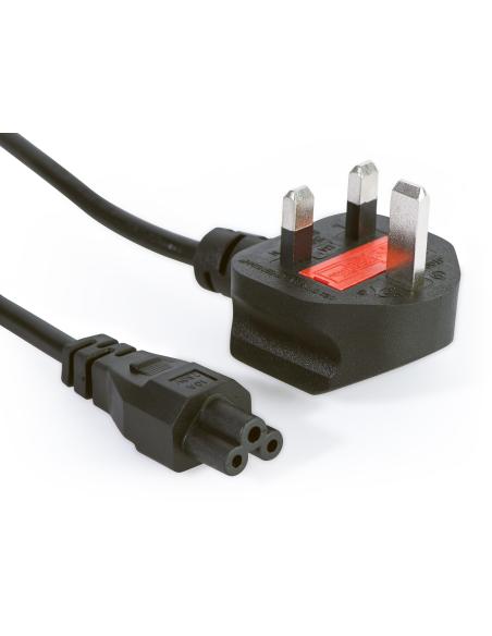Gembird PC-187-ML12 Cable de Alimentación BS 1363 a C5 Acoplador 1.8 Metros Negro