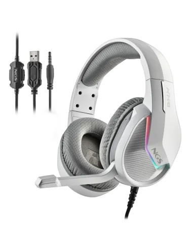 NGS GHX-515 Auriculares Gaming RGB Multiplataforma Blancos
