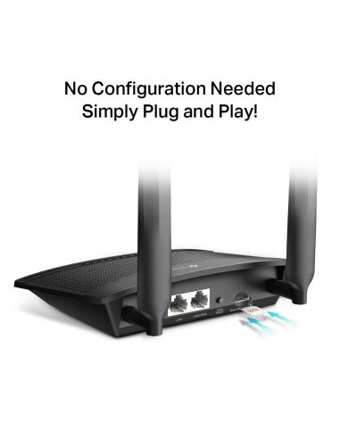 TP-Link TL-MR100 Router Wifi 4 4G LTE 2 Puertos Ethernet