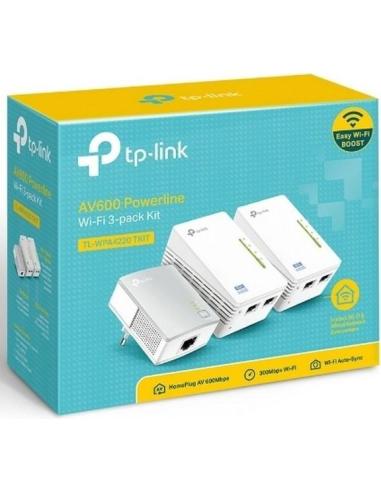 TP-Link TL-WPA4220 TKIT PLC Powerline Red Eléctrica AV600 + WiFi 4 N300 3 Unidades