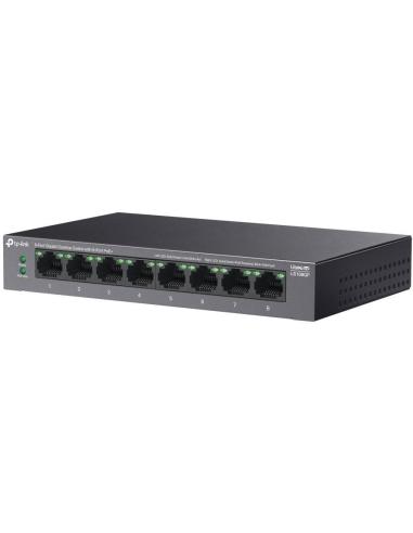 TP-Link LS108GP Switch 8 Puertos Gigabit PoE+ hasta 250 m de Transmisión