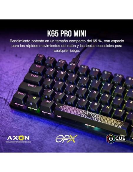 Corsair K65 PRO MINI Teclado Óptico Mecánico Gaming 65 % RGB OPX