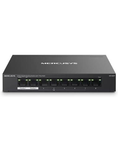 Mercusys MS108GP Switch Gestionado Gigabit Ethernet 8 Puertos PoE