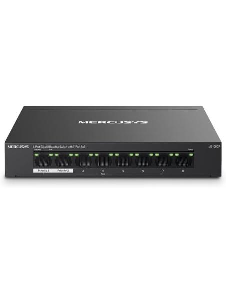Mercusys MS108GP Switch Gestionado Gigabit Ethernet 8 Puertos PoE