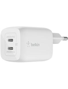 Belkin BoostCharge Pro WCH013VFWH Cargador de Pared Doble USB-C GaN PPS de 65 W-1367381