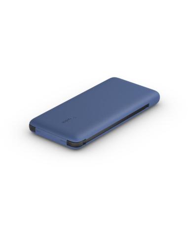 Belkin BoostCharge Plus BPB006BTBLU Powerbank USB-C 10000 mAh con Cables Integrados Azul