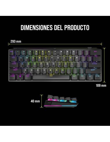 Corsair K70 Pro Mini Wireless Teclado Mecánico Gaming Inalámbrico RGB Cherry MX Red