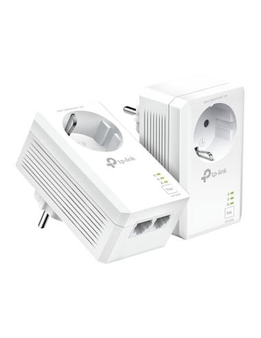 TP-Link TL-PA7027P KIT PLC Powerline Red Eléctrica AV1000 Gigabit con 2 Puertos Gigabit