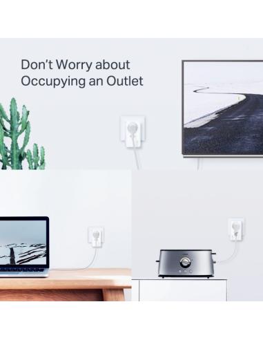 TP-Link TL-PA7027P KIT PLC Powerline Red Eléctrica AV1000 Gigabit con 2 Puertos Gigabit