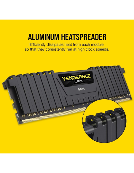Corsair Vengeance LPX DDR4 3200MHz PC4-25600 8GB CL16 Negra