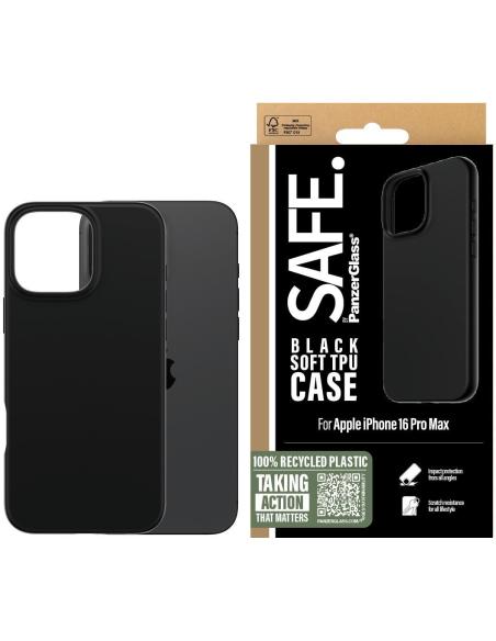 PanzerGlass SAFE95903 SAFE TPU Funda para iPhone 16 Pro MAX Negra