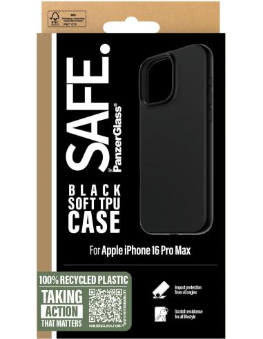 PanzerGlass SAFE95903 SAFE TPU Funda para iPhone 16 Pro MAX Negra