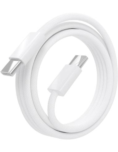 Aisens A107-0856 Cable USB-C para Dispositivos Apple 60 W 2 M Blanco