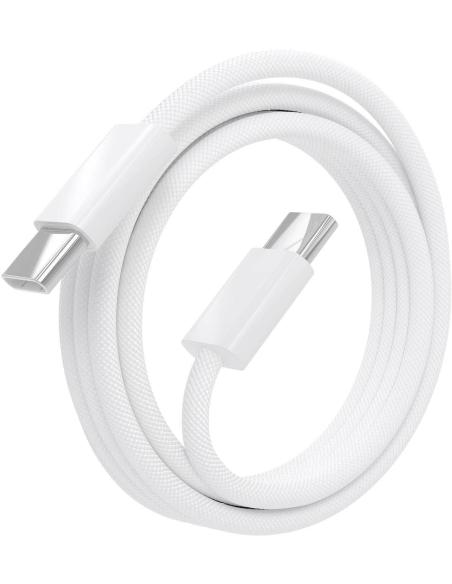 Aisens A107-0856 Cable USB-C para Dispositivos Apple 60 W 2 M Blanco