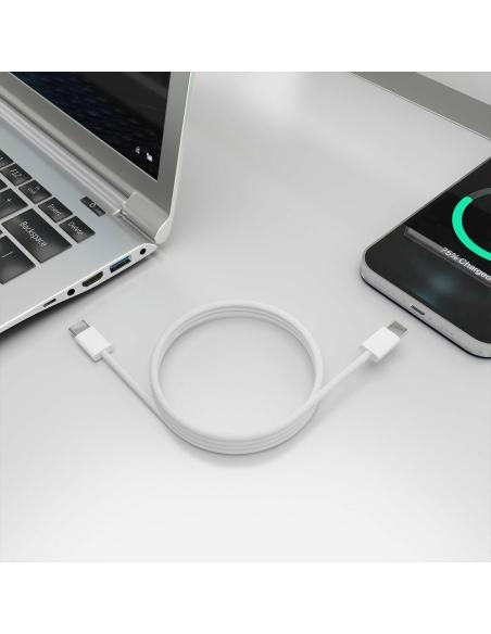 Aisens A107-0856 Cable USB-C para Dispositivos Apple 60 W 2 M Blanco
