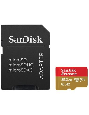 SanDisk Extreme A2 U3 V30 512GB MicroSDHC UHS-I Clase 10