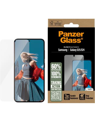 PanzerGlass Ultra Wide Fit Protector de Pantalla para Samsung Galaxy S24/S25