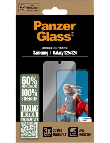 PanzerGlass Ultra Wide Fit Protector de Pantalla para Samsung Galaxy S24/S25