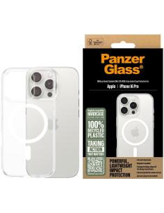 PanzerGlass PG HardCase White MagS Funda para iPhone 16 Pro Transparente Negro-AATFYC3511
