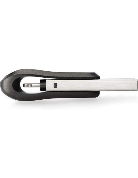 SanDisk iXpand Flash Drive Go Pendrive 64 GB USB-A/Lightning Negro/Plata