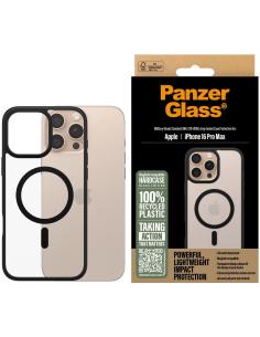 PanzerGlass PG HardCase Black MagS Funda para iPhone 16 Pro MAX Transparente Negro-AATFYC3515