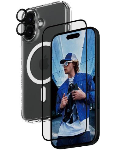 PanzerGlass PG 3-in-1 Protector de Pantalla y Cámara con Funda para iPhone 16