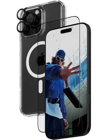 PanzerGlass PG 3-in-1 Protector de Pantalla y Cámara con Funda para iPhone 16 Pro Max