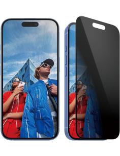 PanzerGlass PG Priv Protector de Pantalla con Privacidad para iPhone 15/16-AATFYC3524