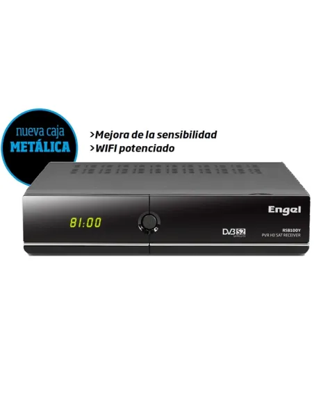Engel RS8100Y Receptor Satélite HD PVR Wf/Eth