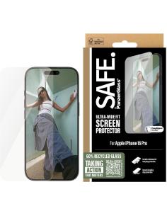 PanzerGlass SAFE Ultra Wide Fit Protector de Pantalla para iPhone 16 Pro-AATFYC3528