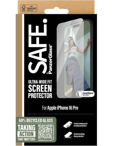 PanzerGlass SAFE Ultra Wide Fit Protector de Pantalla para iPhone 16 Pro