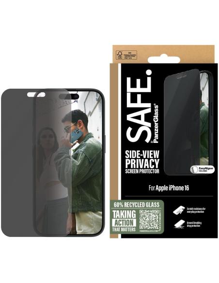 PanzerGlass SAFE Protector de Pantalla con Privacidad para iPhone 16