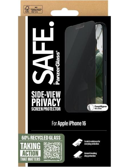 PanzerGlass SAFE Protector de Pantalla con Privacidad para iPhone 16