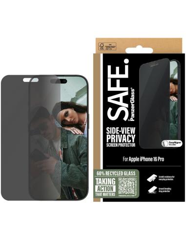 PanzerGlass SAFE Protector de Pantalla con Privacidad para iPhone 16 Pro