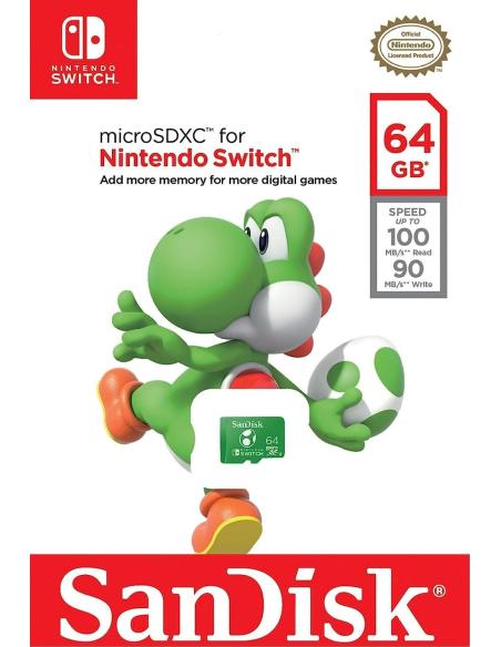 SanDisk Yoshi Edition SDSQXAO064GGN6ZN 64GB MicroSDXC UHS-I