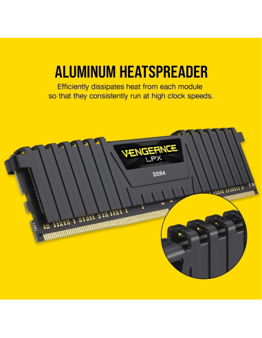 Corsair Vengeance LPX DDR4 3200MHz PC4-25600 32GB (2x16GB) CL16 Negras