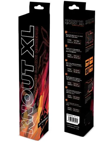Krom Knout XL Alfombrilla Gaming Negra