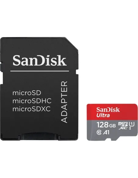 SanDisk Ultra MicroSDXC 128GB Clase 10 UHS-I + Adaptador