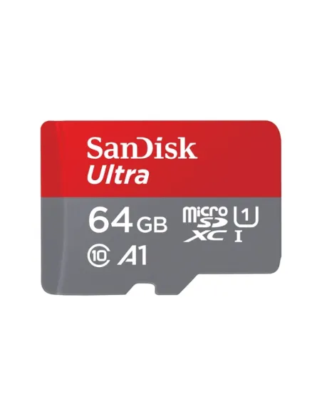 SanDisk Ultra A1 64GB MicroSDHC UHS-1 Clase 10 + Adaptador