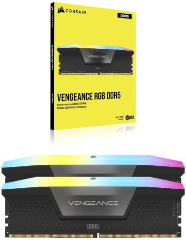 Corsair Vengeance RGB DDR5 5600MHz 32GB (2x16GB) CL40 Negras