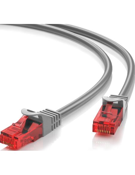 Ewent IM1006 Cable de Red RJ45 Cat 6 U/UTP 1m Gris