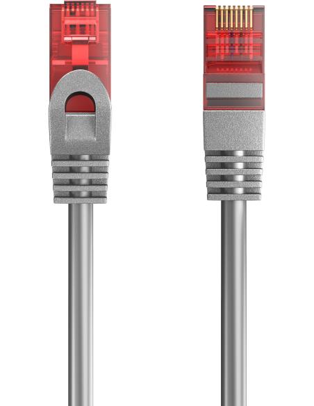 Ewent IM1006 Cable de Red RJ45 Cat 6 U/UTP 1m Gris