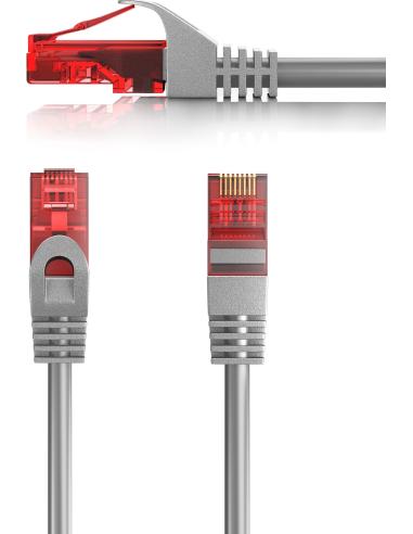 Ewent IM1006 Cable de Red RJ45 Cat 6 U/UTP 1m Gris