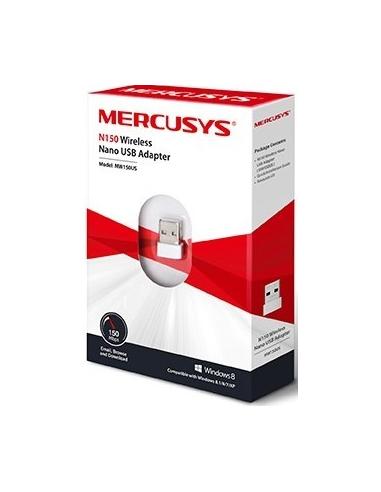 Mercusys MW150US Adaptador Inalámbrico USB N150 Wifi 4 Banda Única Blanco