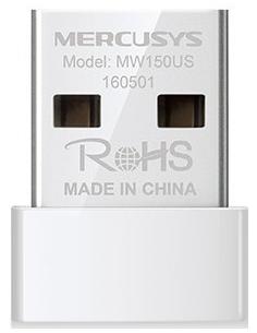 Mercusys MW150US Adaptador Inalámbrico USB N150 Wifi 4 Banda Única Blanco-1018579