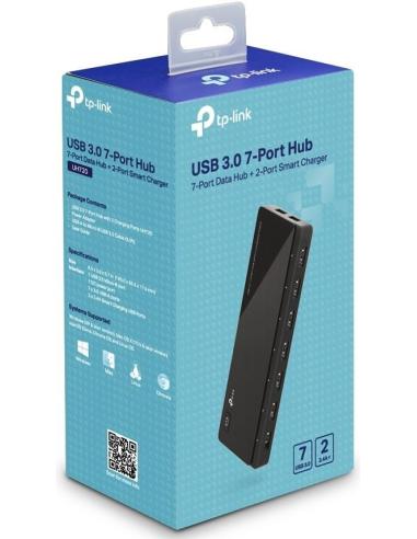 TP-Link UH720 V1 HUB micro USB-B USB-A 3.0 7 Puertos + 2 Puertos de Carga 1 M Negro