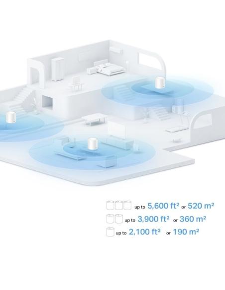 TP-Link Deco X10 Sistema Deco Wi-Fi 6 Mesh AI AX1500 Doble Banda Blanco Pack 3 Unidades