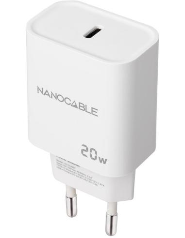 Nanocable 10.10.2005 Cargador USB-C 20W Blanco